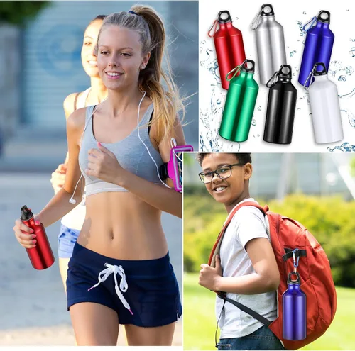 Miniatura 4 de Potchen Paquete múltiple de 18 botellas de agua de aluminio a granel para graduación de fin de año, enfermeras, profesores, regalos de metal