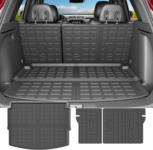 Miniatura 14 de powoq Alfombrilla de Maletero Compatible con Toyota RAV4 2013 2014 2015 2016 2017 2018 Forro de Carga para Todo Clima Alfombrilla de Respaldo