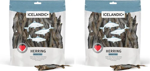 Miniatura 7 de Icelandic+ Arenque de pescado entero, bolsa de 9 onzas, golosinas para perros, puro capturado en la naturaleza y secado al aire, aperitivo de un