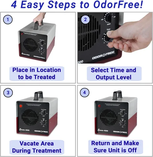Miniatura 5 de OdorFree Autel 1000 Ozone Machine Eliminación de olores para eliminar olores y eliminar permanentemente olores de mascotas, automóviles y mohosas