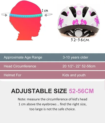 Miniatura 5 de Casco de bicicleta súperligero rosa para niñas pequeñas y bebés. Ángel
