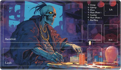 Miniatura 120 de Alfombra de juego con zonas para juego de cartas MTG, alfombras de juego de mesa, alfombras de juego de mesa de Magic, 61x35.5 cm, alfombra de juego