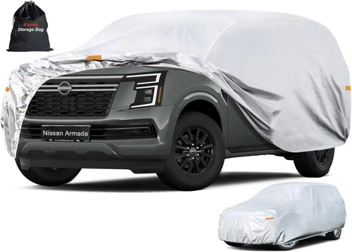 Miniatura 36 de Kayme - Cubierta completa impermeable de 6 capas para automóvil, apta para todo clima, protección para exteriores contra lluvia, rayos ultravioleta
