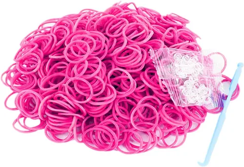 Miniatura 20 de Kit de 3000 bandas de goma de telar con 75 clips, 5 ganchos, kit de fabricación de pulseras de primera calidad para niños, tejer, regalo de A-Café