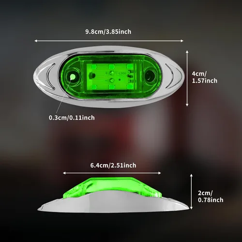 Miniatura 6 de Luz LED de marcador lateral para camión, 6 LED, lámpara de marcador de liquidación para camión resistente, remolque, caravana, cabina, barco
