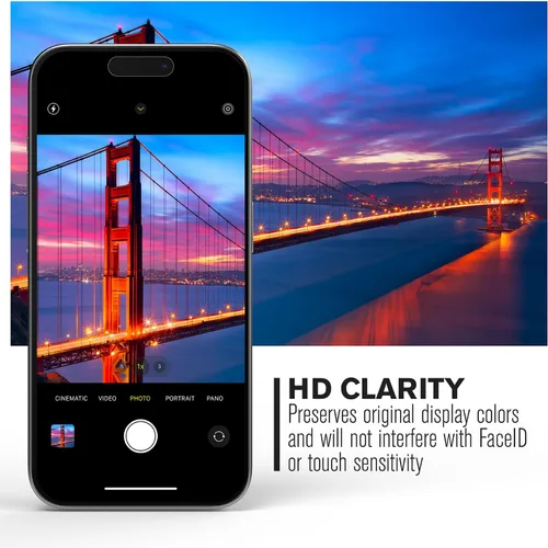 Miniatura 4 de VENA Protector de pantalla de vidrio templado ultra transparente HD compatible con Apple iPhone 15 Pro Max (6.7 pulgadas) – 3 paquetes