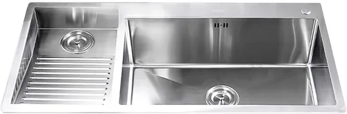 Miniatura 11 de Fregadero de lavandería de acero inoxidable con tabla de lavado integrada, bañera para lavar a mano con panel grueso, fregadero de lavandería