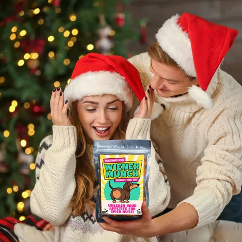 Miniatura 8 de Wiener Munch Trail Mix – Divertidos rellenos de calcetines para mujeres – Regalos para dueños de perros – Elefante blanco extraño – Regalos de broma