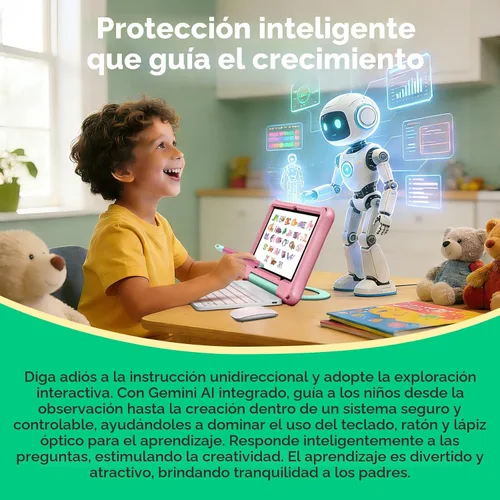 Miniatura 6 de aiprotablet Tableta para niños, Android 16 para niños de 10 pulgadas, Octa-Core 2.2 GHz con funda, 30 GB de RAM 64 GB ROM, 2 TB expandir, control
