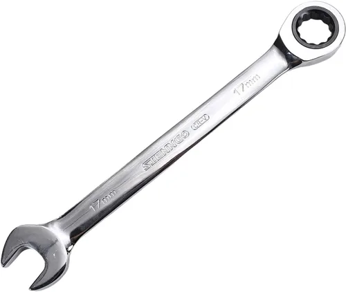 Miniatura 13 de Utoolmart Llave combinada de trinquete, llave combinada de trinquete de extremo abierto de 0.827 in, métrica, construcción de acero al cromo Metal