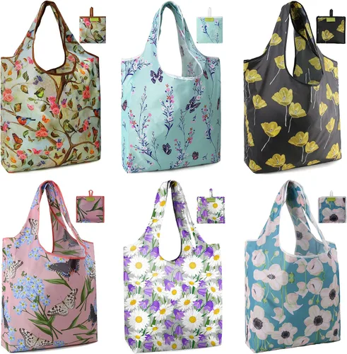 Miniatura 17 de Bolsas de la compra de animales reutilizables plegables bolsas de comestibles