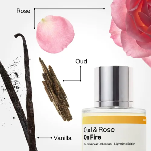 Miniatura 2 de Dossier Original Eau de Parfum - Oud & Rose on Fire - Unisex - Perfume de larga duración de 50 ML elaborado en Francia