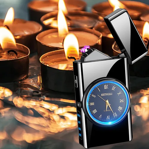 Miniatura 3 de Encendedor Eléctrico - Encendedor de Doble Arco USB Recargable, sin Llama, Resistente al Viento con Indicación LED de Batería para Velas, Acampada