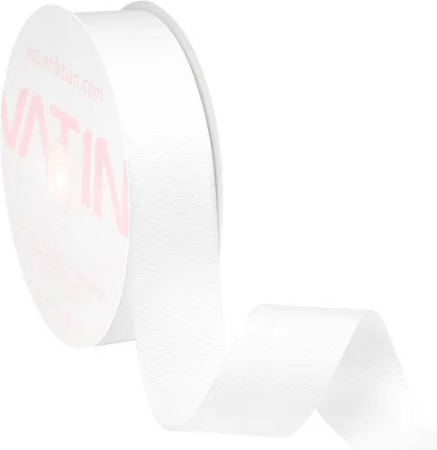 Miniatura 38 de Vatin - Rollo de cinta de grogrén, rollos de 25-50 yardas, perfecto para decoración de bodas, coronas, baby showers, envolturas de paquete de regalo