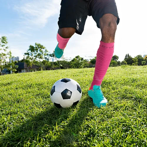 Miniatura 6 de QEES Calcetines de fútbol,Calcetines de fútbol blancos,Calcetines Scrunch Football,Calcetines deportivos de equipo de fútbol para hombres y mujeres