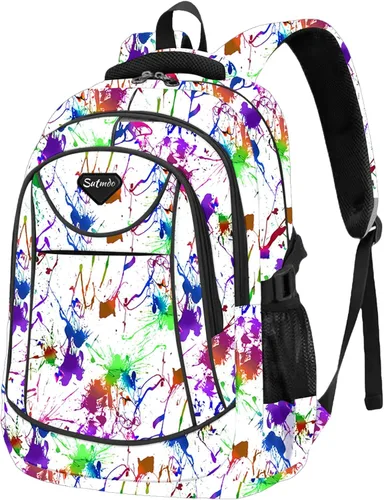 Miniatura 13 de Mochilas ligeras casuales para niños y niñas, mochilas escolares, mochila para laptop de 15 pulgadas, bolsa de viaje