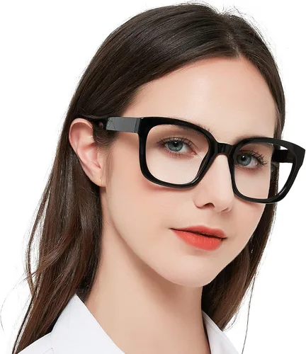MARE AZZURO Gafas de lectura cuadradas grandes +1.0 para mujeres de gran tamaño 1.00 1.25 1.50 1.75 2.00 2.25 2.50 2.75 3.00 3.50 4.00 5.00 6.00