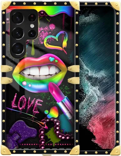 Miniatura 92 de Funda compatible con Samsung Galaxy Note 10 Plus, Lipstick Lips Note 10 Plus para niñas, TPU suave a prueba de golpes, protección rígida
