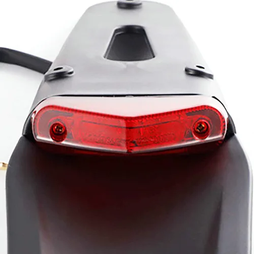 Miniatura 4 de Yibid Lámpara de freno LED universal con montaje en guardabarros trasero para Honda XR250 XR400 XR650 Yamaha, motocicleta todoterreno personalizada