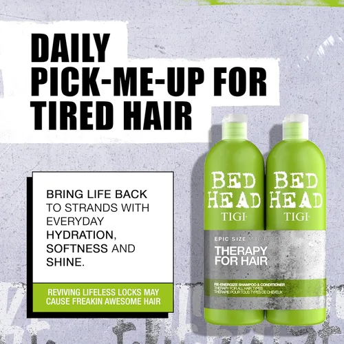 Miniatura 3 de Champú y acondicionador diario reenergizante Urban Antidotes de Bed Head por TIGI 25.36 fl oz, 2