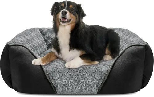 Miniatura 15 de INVENHO Cama XXL para perros grandes, medianos y pequeños, cama rectangular lavable para perro, cama ortopédica para perros, cama suave y relajante