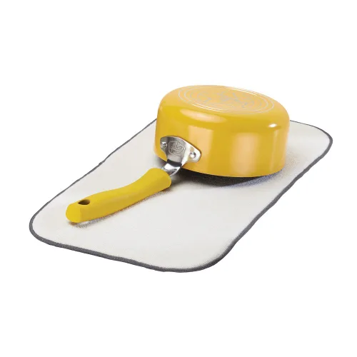 Miniatura 5 de InterDesign iDry – tapete para encimera de cocina, mini, absorbente, para secado de platos, Negro, L