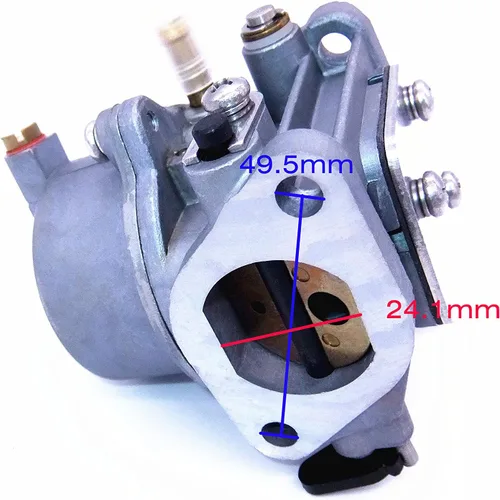 Miniatura 6 de Conjunto de carburador de carbohidratos para motor de barco 67D-14301-13 67D-14301-12 67D-14301-11 67D-14301-10 para Yamaha 4 tiempos 4hp 5hp motor