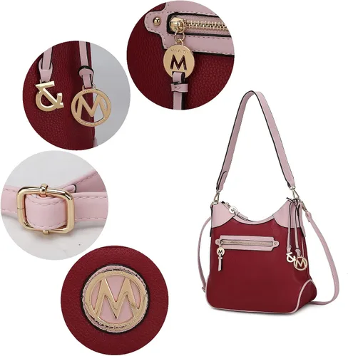 Miniatura 6 de MKF Collection Shoulder Bag for WomenTop-Handle Hobo Bag Wristlet Wallet Purse