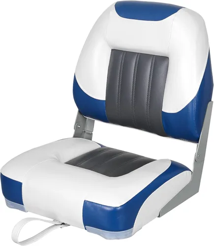 Miniatura 8 de XGEAR Asiento de barco de lujo con respaldo bajo/alto, asiento plegable para barco de pesca