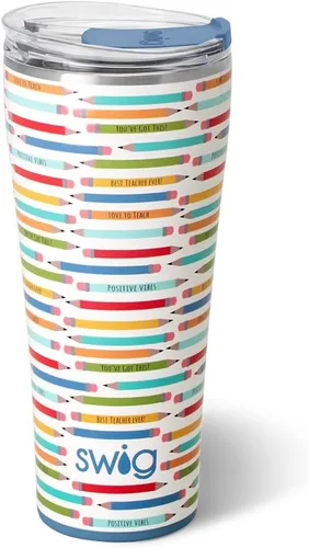 Miniatura 50 de Swig Life - Vaso aislante de 22 onzas, vaso de viaje para café con tapa, taza de café para viaje compatible con portavasos, de acero inoxidable