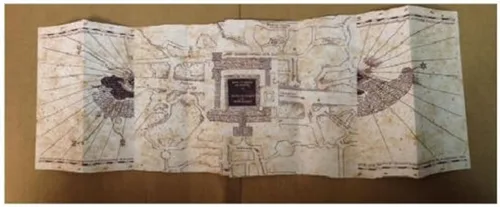 Miniatura 3 de Mapa del Merodeador de Hogwarts, mundo de Harry Potter de Warner Bros, edición limitada