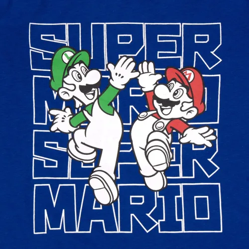 Miniatura 6 de Nintendo Super Mario - Paquete de 2 sudaderas con capucha y camiseta para niños Super Mario con capucha