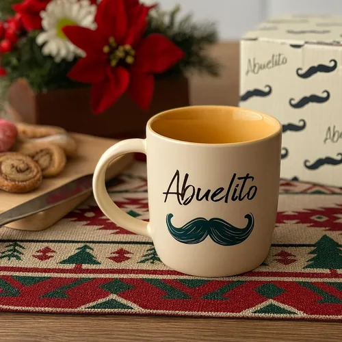Miniatura 3 de Triple Gifffted Regalos para abuelos, tazas de café La Mejor Abuela y Abuelito en español, Latino Best Grandma and Grandpa, Regalo Dia Birthday and