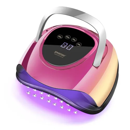 Miniatura 8 de JEWHITENY Lámpara de uñas LED UV de 120 W, secador de uñas para esmalte de gel con 54 cuentas de luz, lámpara de curado mejorada para uñas de manos