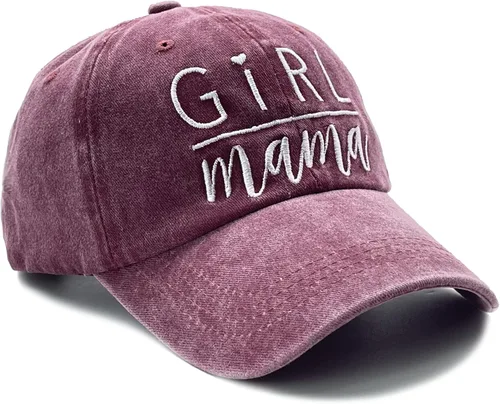 Miniatura 4 de NVJUI JUFOPL Gorra de béisbol para mujer y niña, con bordado ajustable y lavado