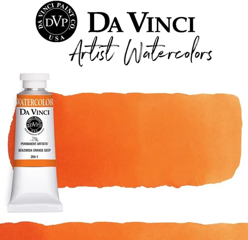 Miniatura 340 de DA VINCI PAINTS Pintura Acuarela Profesional para Artistas, Alizarin Crimson (Quinacridone), 37ml Índigo