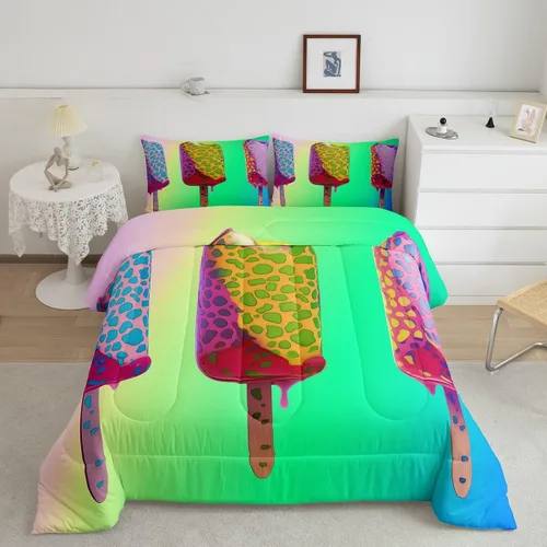 Miniatura 21 de Juego de ropa de cama de hurón tamaño individual para niños, diseño de dibujos animados de hurones para niños, bonito edredón acolchado de animales