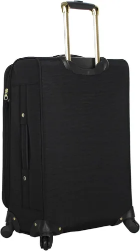 Miniatura 4 de Steve Madden Designer Luggage Collection Maleta ligera expandible de 24 pulgadas Bolsa a cuadros con ruedas giratorias de tamaño mediano