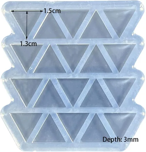 Miniatura 2 de Angel Wings Molde para aretes con forma de triángulo para resina UV, molde de resina epoxi para aretes de bricolaje, aretes de oreja, manualidades