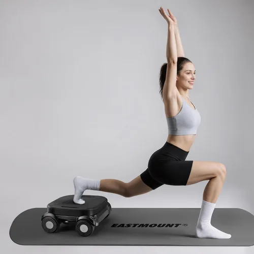 Miniatura 9 de EAST MOUNT Rueda de rodillo abdominal – Rodillo abdominal con soporte de codo para entrenamiento de núcleo, grasa del vientre, rueda abdominal