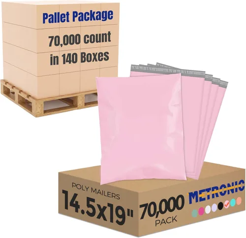 Miniatura 23 de Metronic Sobres de polietileno grandes de 24 x 24 pulgadas, 100 unidades, bolsas de envío adhesivas fuertes para ropa, sobres impermeables para Lila