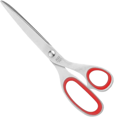 Miniatura 16 de ALLEX Tijeras japonesas de oficina de 7.8 pulgadas – Tijeras multiusos extra grandes para escritorio, hogar y uso escolar, diseño de acero 7.8" (Xl)
