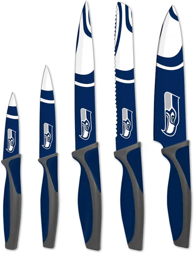 Miniatura 10 de The Sports Vault NFL Chicago Bears - Juego de cuchillos de cocina (5 piezas)