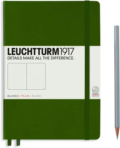 Miniatura 79 de LEUCHTTURM1917 - Cuaderno de tapa dura mediano A5 con 251 páginas numeradas para escritura y diario (verde menta, con puntos)