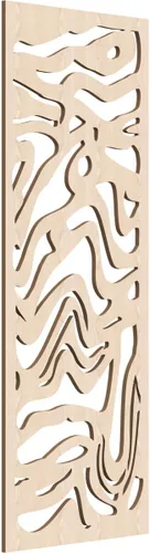 Miniatura 128 de 9 3/8"W x 24 3/8"H x 1/4"T Northfield Decorativos Paneles de Pared de Madera Calado, Abedul