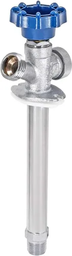 Eastman Llave de paso sin escarcha de 6 pulgadas con rompevacío, 1/2 pulgada MIP x 1/2 pulgada Sweat, accesorio de plomería de latón, 80226