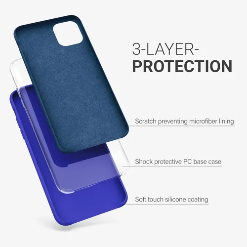 Miniatura 2 de kwmobile - Carcasa de silicona de poliuretano termoplástico (TPU) compatible con Apple iPhone 11 Pro Max, funda protectora suave y flexible de hule