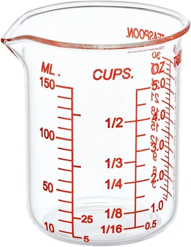 Miniatura 13 de Ackers - Taza medidora de vidrio de 1 taza, taza medidora de líquido de borosilicato de 8 onzas con boquilla