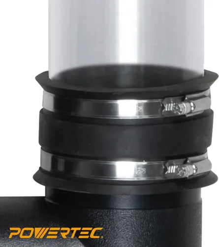 Miniatura 6 de POWERTEC 70148 Manguito flexible de control de polvo con abrazaderas de acero, 2-1/2 pulgadas