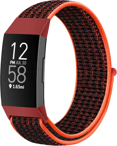 Miniatura 36 de Correas de reloj de nailon compatibles con Fitbit Charge 4/Charge 3/SE, pulsera de repuesto transpirable suave para deporte, correa con banda